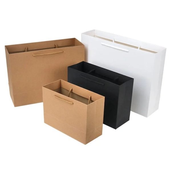 Kraft Brown Paperboard Bag Cotton Handle Durable Embossing Lamination for Supermarket Clothing Crafts Bakery Packaging - main image 7