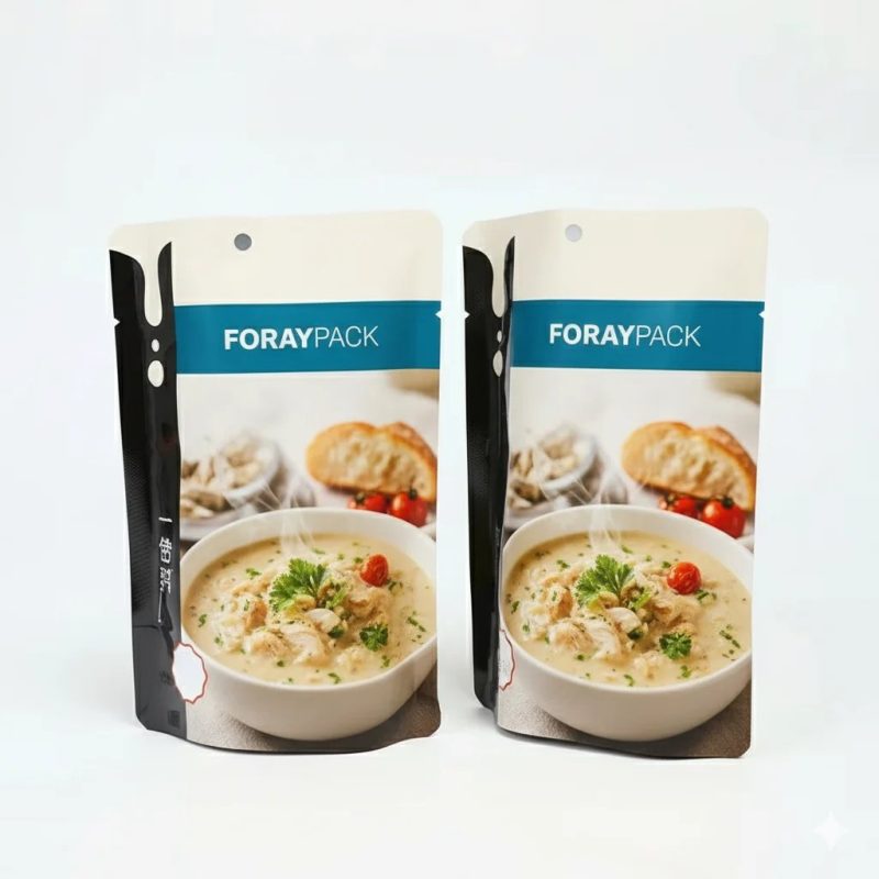 Custom Printed High Temperature 121c RCPP Nylon Aluminum Retort Pouch for Ready to Eat Meal and Soup Packaging - main image 7