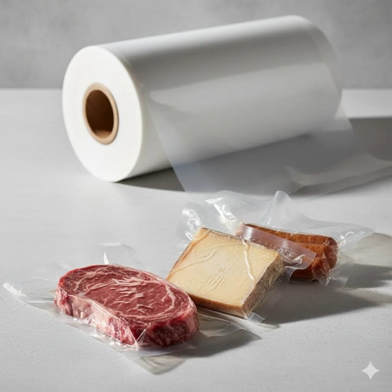 Custom PA/PE Smooth Vacuum Film Roll for Automatic FFS & Thermoforming Food Packaging Plastic Bags for Machines - main image 4