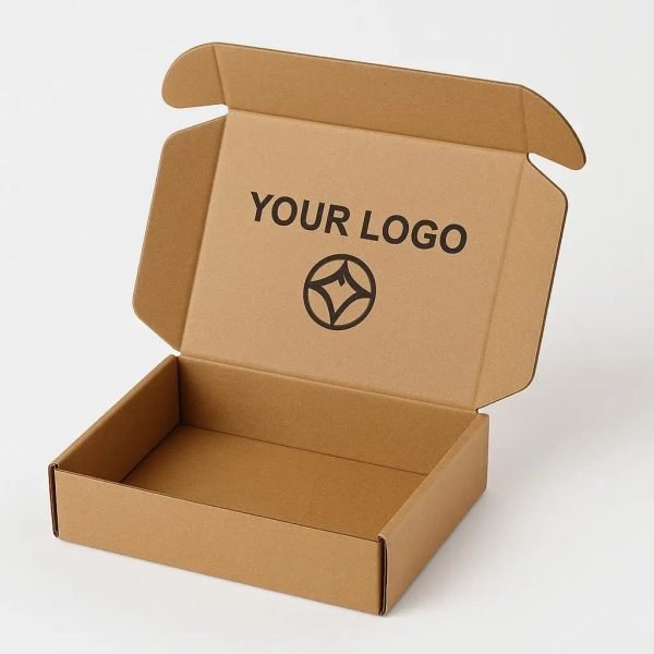 Customized Logo Corrugated Cardboard Box Flat Shape UV Advantage for Christmas Embossed Express Shopping Aircraft Box Packaging