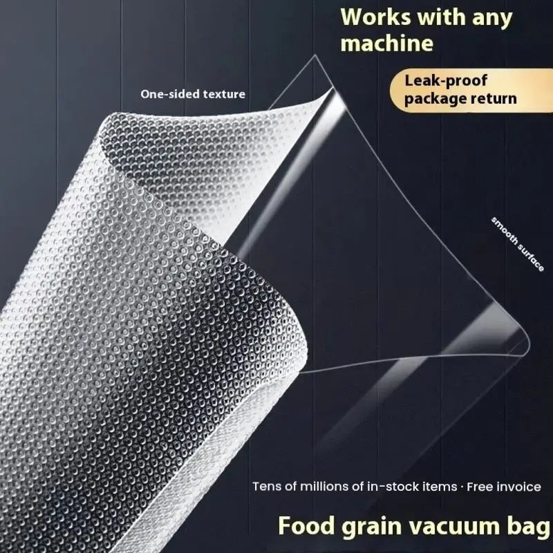 Reusable Transparent PE Vacuum Bag for Food Packaging Custom Logo Gravure Printing for Pizza Potato Chips Other Foods - main image 2