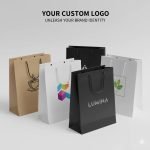 Kraft Brown Paperboard Bag Cotton Handle Durable Embossing Lamination for Supermarket Clothing Crafts Bakery Packaging - main image 2