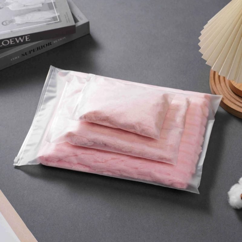Custom Logo Zipper Bags Eco-Friendly Reusable Pouch Storage for Clothing/Apparel & Shoes/Socks Made From PE EVA Material - main image 2