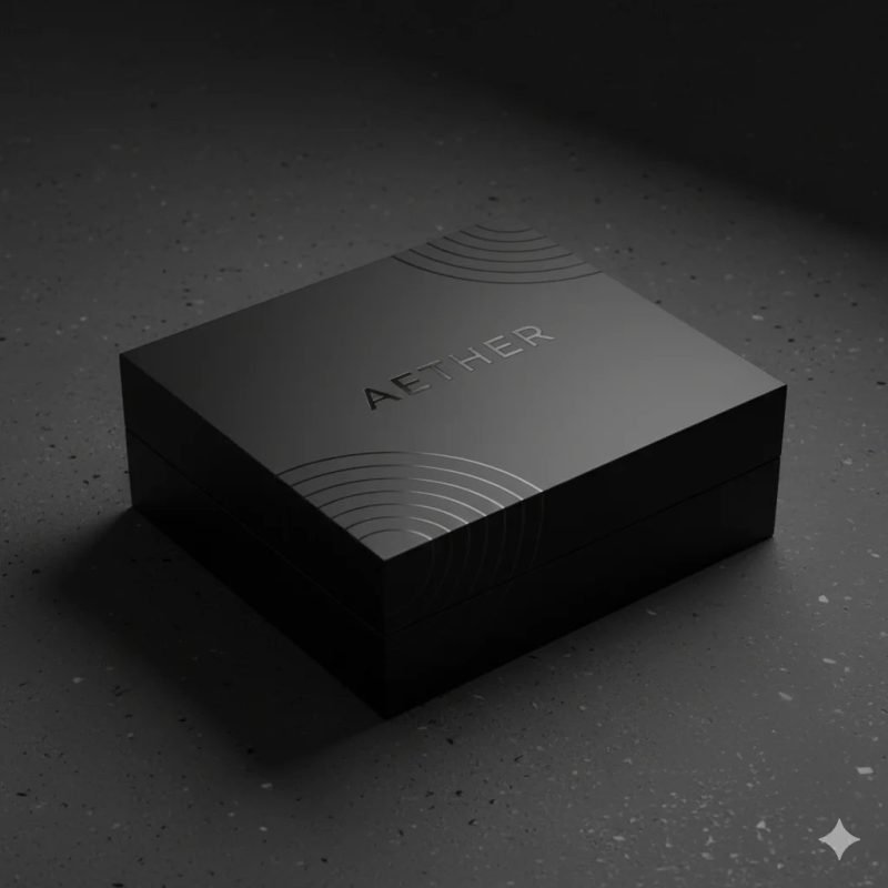 Custom Logo Black Rigid Gift Box Magnetic Closure EVA Foam Insert Recycled Materials Spot UV Printing for Electronics Packaging - main image 5