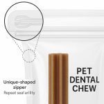 Shaped Pouch with Zipper for Pet Dental Chews - main image 4