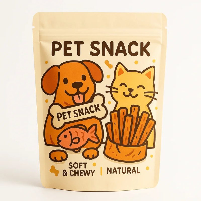 Resealable Stand Up Pouch for Pet Treats and Snacks - main image 2