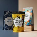 Custom Logo Recyclable Stand-Up Zipper Pouch for Organic Coffee and Vegan Protein Packaging - main image 9