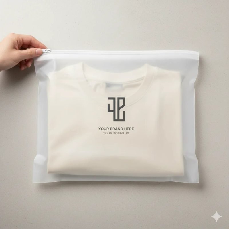 Custom Printed PVC Frosted Slider Pouch Reusable Gravure Printing for Clothing and Travel Packaging - main image 2