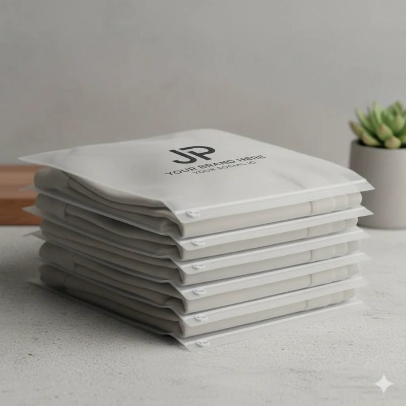 Custom Printed PVC Frosted Slider Pouch Reusable Gravure Printing for Clothing and Travel Packaging - main image 4