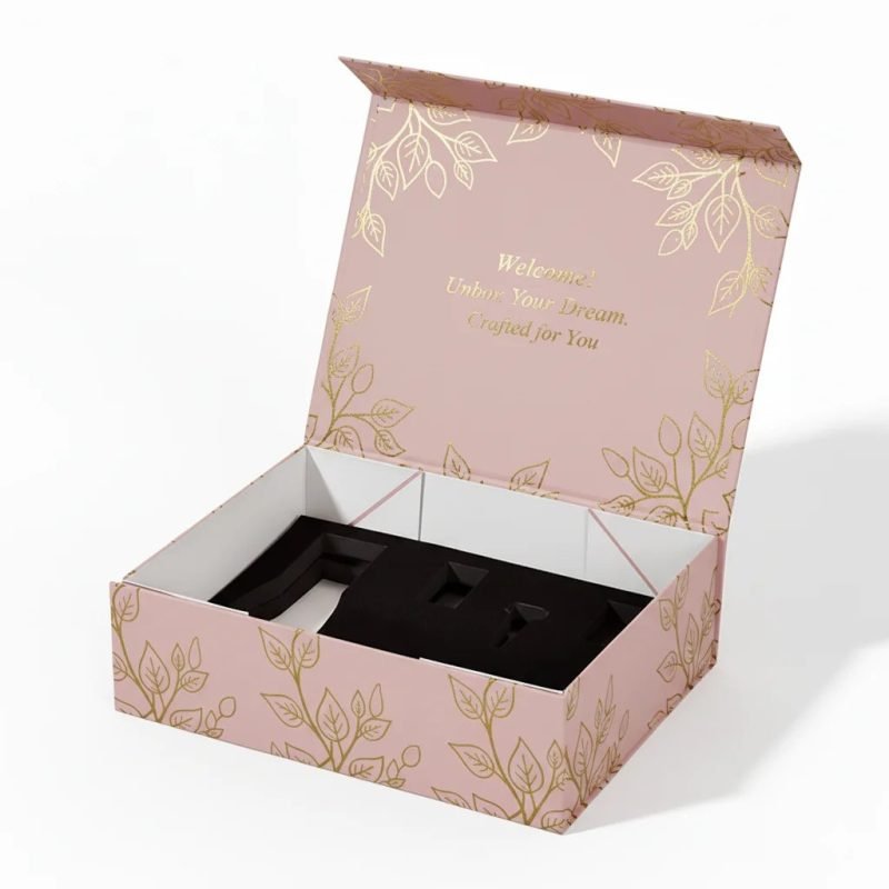 Eco Friendly Recycled Art Paper Gift Box for Beauty Product Skincare Packaging Carton