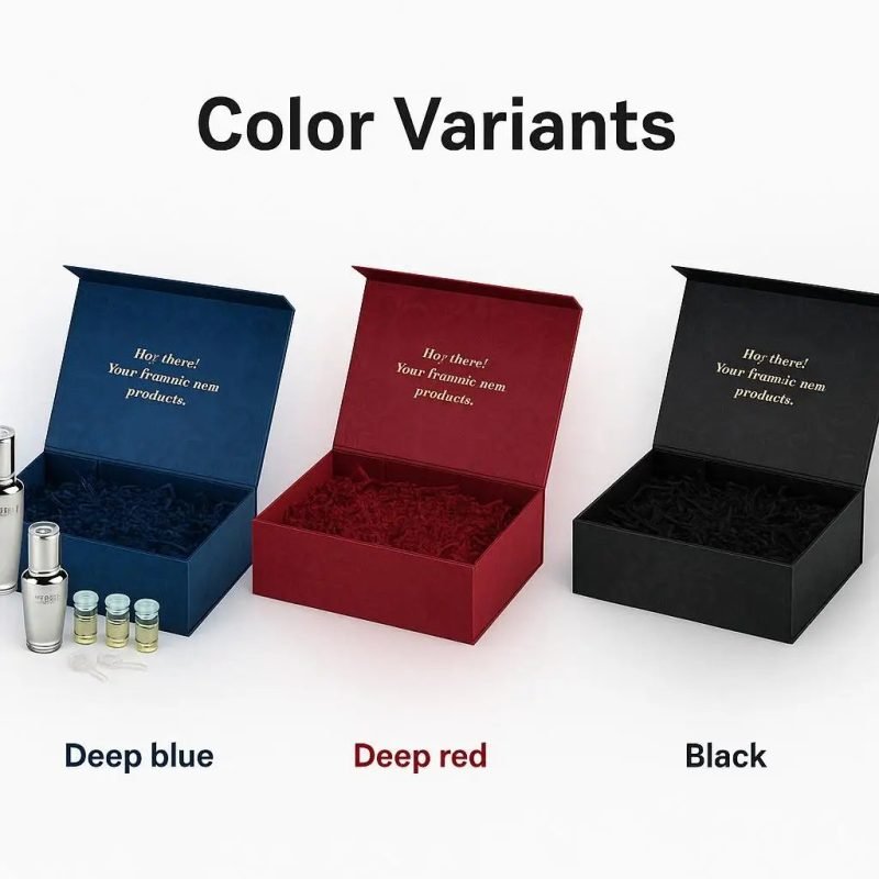 Eco Friendly Recycled Art Paper Gift Box for Beauty Product Skincare Packaging Carton - main image 4