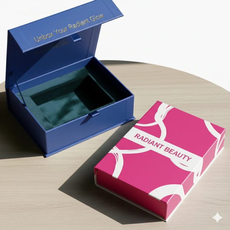 Eco Friendly Recycled Art Paper Gift Box for Beauty Product Skincare Packaging Carton - main image 7