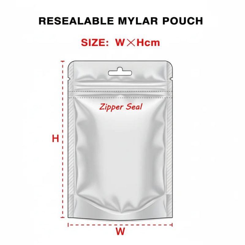 High Barrier Foil Lined Ziplock Pouch for Artisan Cosmetic and Bath Bomb Samples - main image 2