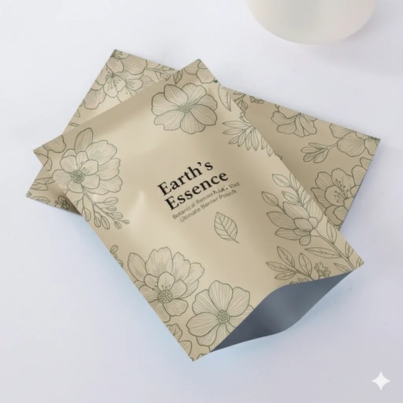 Custom Printed Aluminum Foil Sachet for Facial Mask Cosmetic Skincare Sample Packaging - main image 5