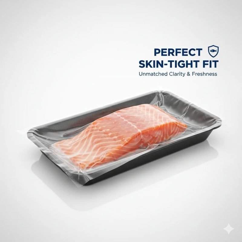High-Barrier Vacuum Skin Film Roll for Fresh Meat, Steak, and Seafood Packaging - main image 4