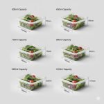 Wholesale Food-Grade Clear Plastic Salad Container with Hinged Lid Plastic Boxes for Supermarket Packaging - main image 3