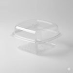 Wholesale Food-Grade Clear Plastic Salad Container with Hinged Lid Plastic Boxes for Supermarket Packaging - main image 4