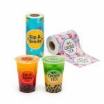 Food Grade Disposable Bubble Tea Cup Sealing Film Roll Transparent Moisture Proof Laminated Material Soft Stretch for Coffee - main image 4
