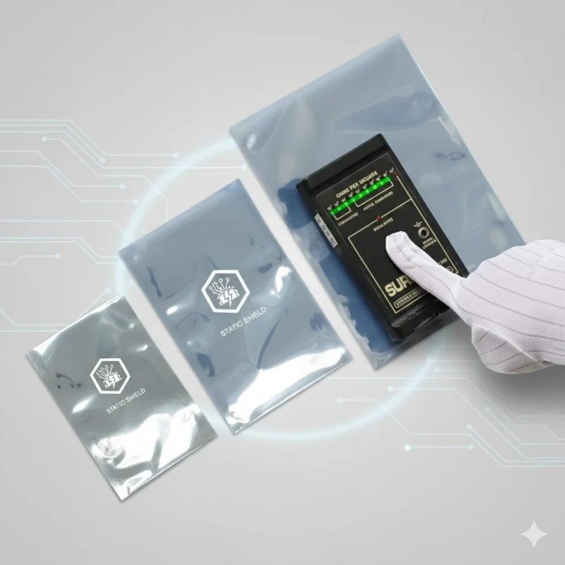 EMI Shielding Static Control Zip Lock Bag for Computer Parts Mobile Phones and Electronics Shipping - main image 3