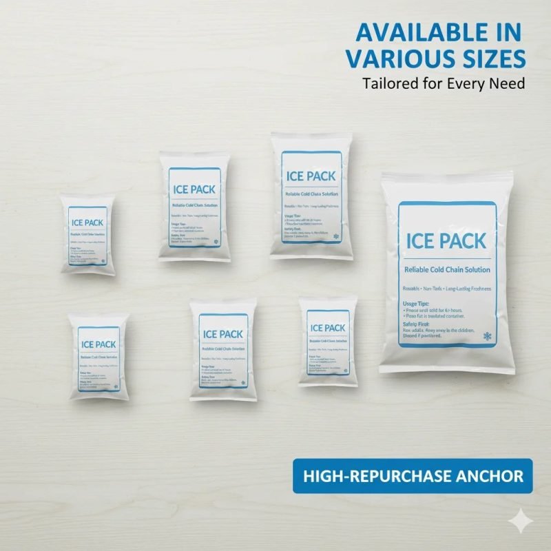 Long-Lasting Reusable Gel Ice Pack for Cold Chain Shipping & Food Temperature Maintenance