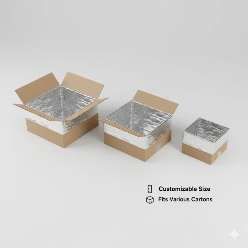 Custom Printed Disposable Insulated Bag & Box Liner for Cold Chain & Food Delivery Packaging Premium Quality & Eco-Friendly - main image 2