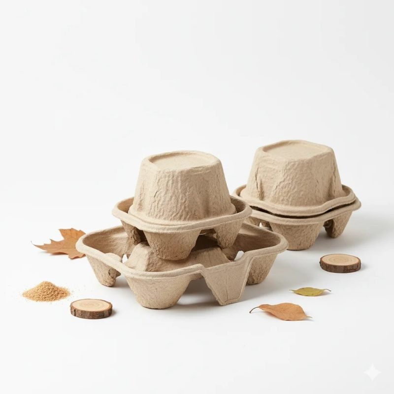 Wholesale Eco-Friendly Bagasse Fiber Takeout Cup Carrier Biodegradable and Disposable for Hot Cold Drinks for Parties Coffee - main image 7