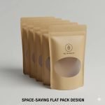 Eco-Friendly Kraft Paper Stand-Up Zipper Pouch Resealable Nut & Dried Fruit Packaging Bag Custom Logo Smell Proof Plastics - main image 4