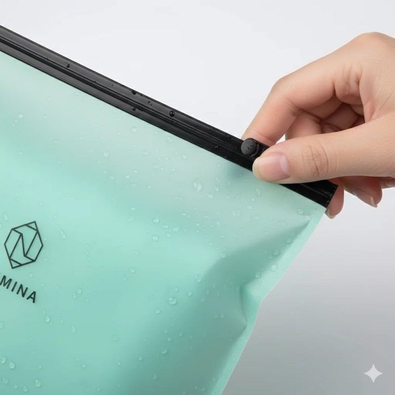 Custom Printed Frosted Slider Ziplock Bag with Recyclable PE Material for Premium Boutique and Apparel Packaging - main image 4