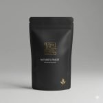 Custom Logo Hot Stamping Matte Black Stand up Pouch with Zipper for Gourmet Snack and Organic Food Packaging - main image 2