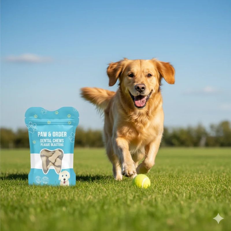 Custom Printed Die-Cut Shaped Pouch with Resealable Zipper for Dog Treat and Pet Food Packaging - main image 2