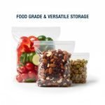 Recyclable Biodegradable Compostable PE Ziplock Bags for Food Packaging Clear Stand up Plastic Pouch with Zipper - main image 4