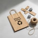 Custom Printed Biodegradable Kraft Paper Bag with Twisted Handles for Retail Shopping - main image 3