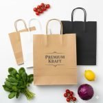 Custom Printed Biodegradable Kraft Paper Bag with Twisted Handles for Retail Shopping - main image 5
