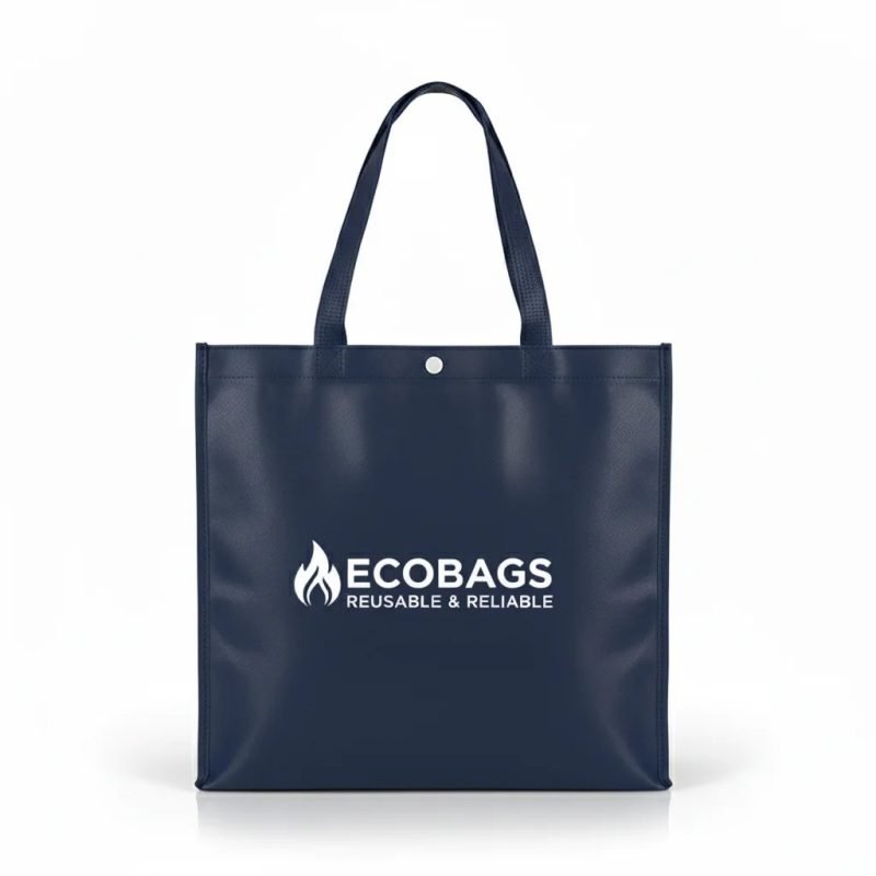 Custom Design Reusable Non-Woven Grocery Bag for Supermarket and Retail Shopping Screen Printed Logo Convenient Handle Sealing - main image 3