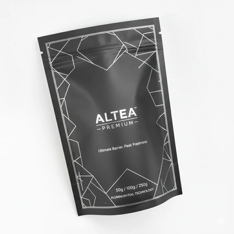 Custom Printed High-BARRIER Aluminum Foil Stand up Pouch with Zipper for Loose Leaf Herbal Tea Packaging Resealable - main image 6