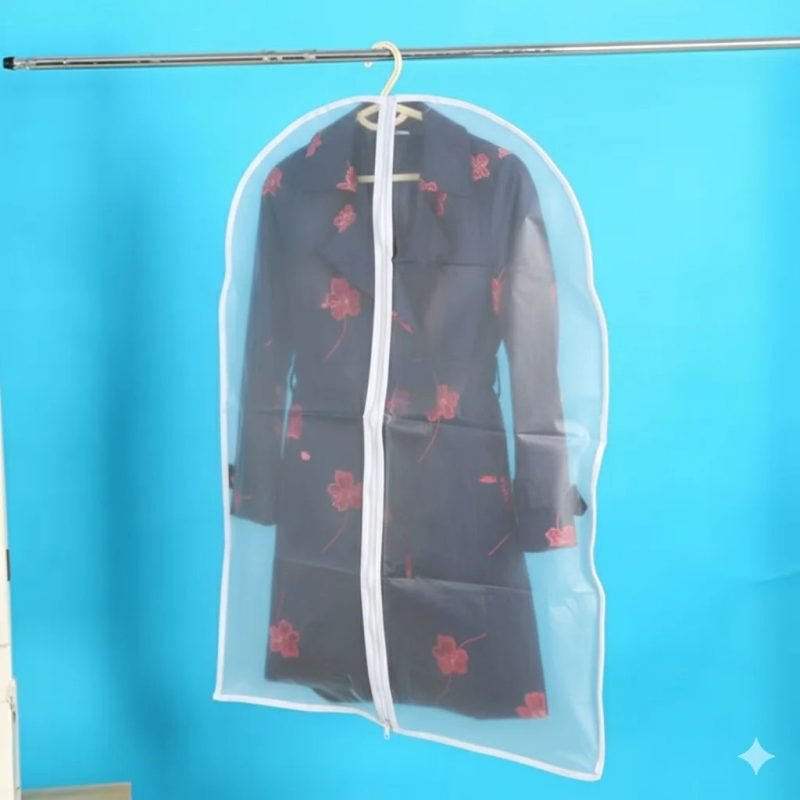 Custom Logo Garment Bag in Clear PVC or Breathable Nonwoven Fabric for Suit and Wedding Dress Protection - main image 6