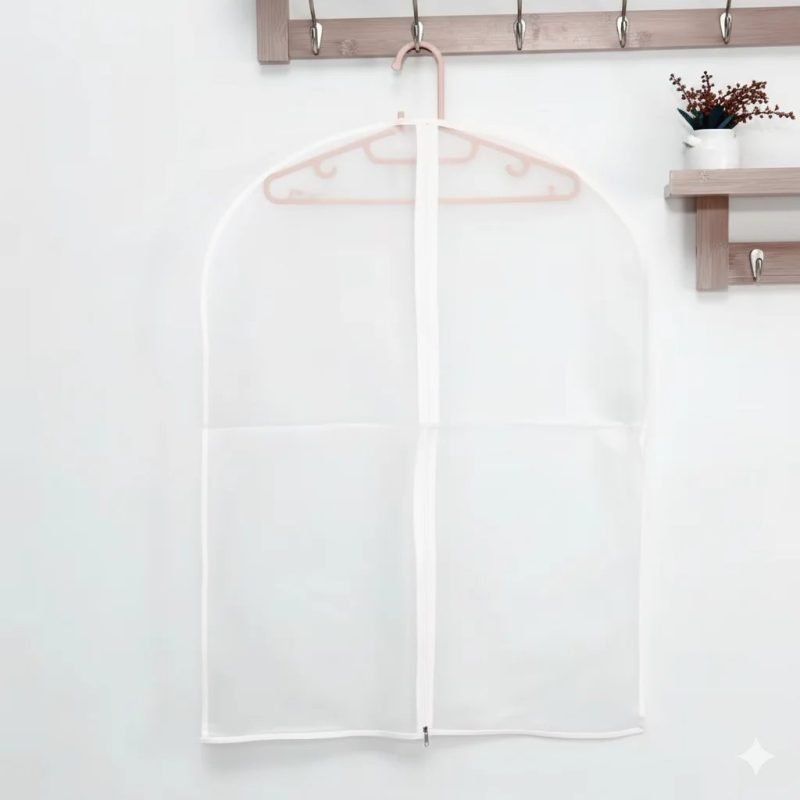 Custom Logo Garment Bag in Clear PVC or Breathable Nonwoven Fabric for Suit and Wedding Dress Protection - main image 9