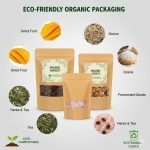 Custom Ziplock Stand up Pouch Eco-Friendly Kraft Paper with PLA Lamination for Biodegradable Food Packaging - main image 4