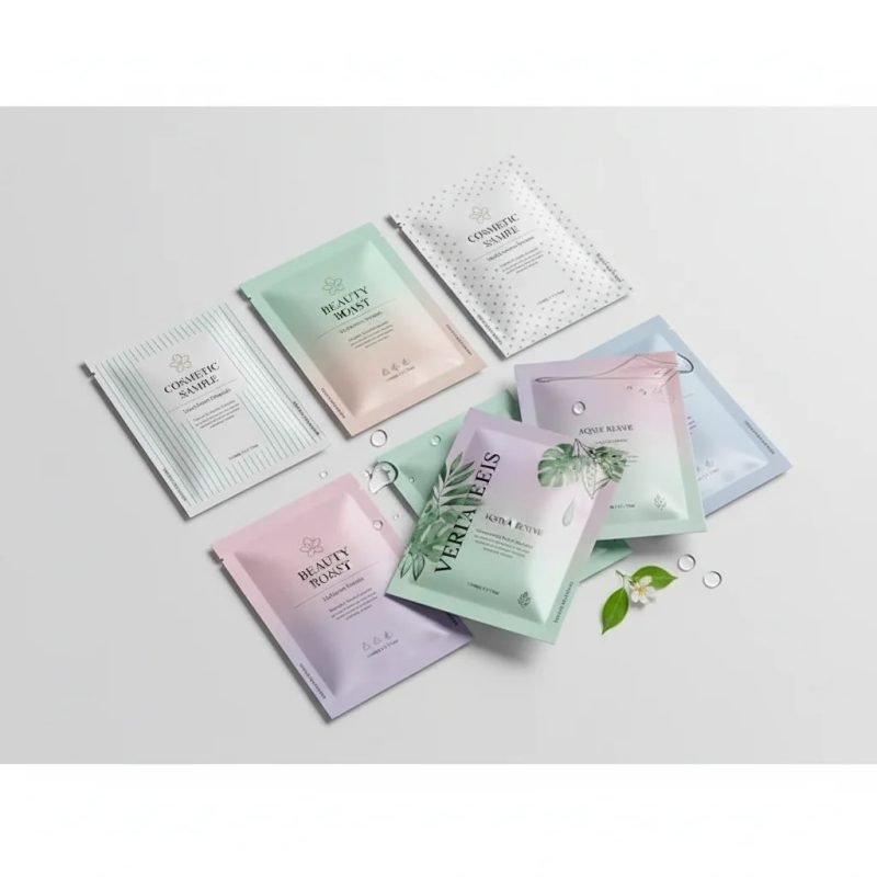 Custom Printed Eco-Friendly Aluminum Foil Sachet Single-Use Heat Seal Packaging for Cosmetic Cream Serum Skincare Samples - main image 4
