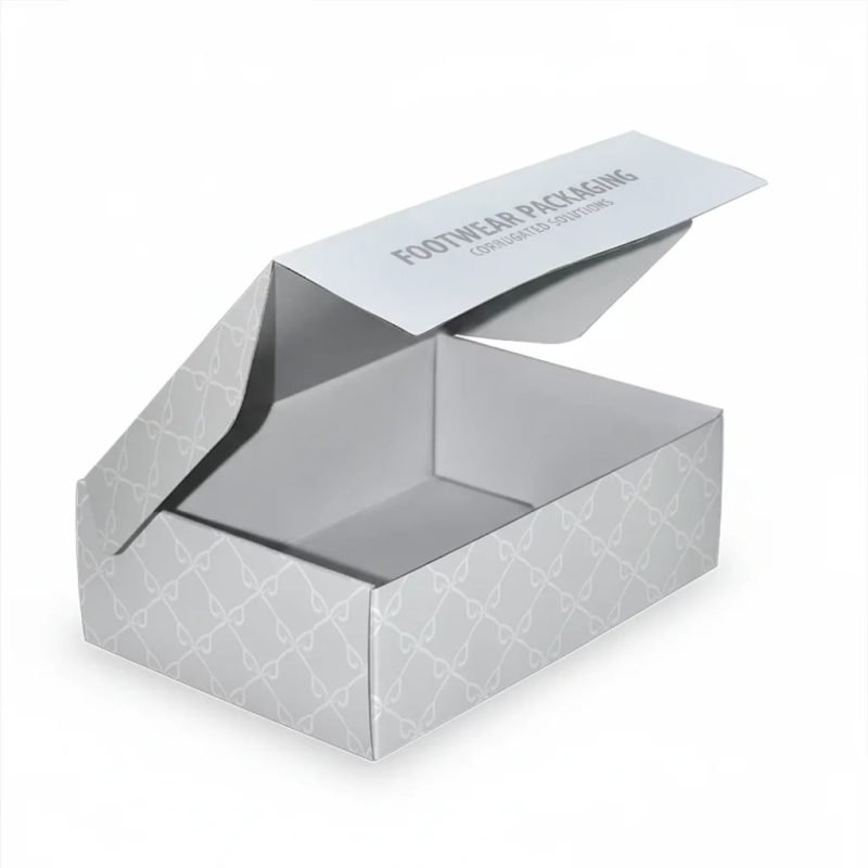 Custom Logo Printed Durable and Stackable Corrugated Shoe Box for Retail and E-commerce Footwear Packaging - main image 6