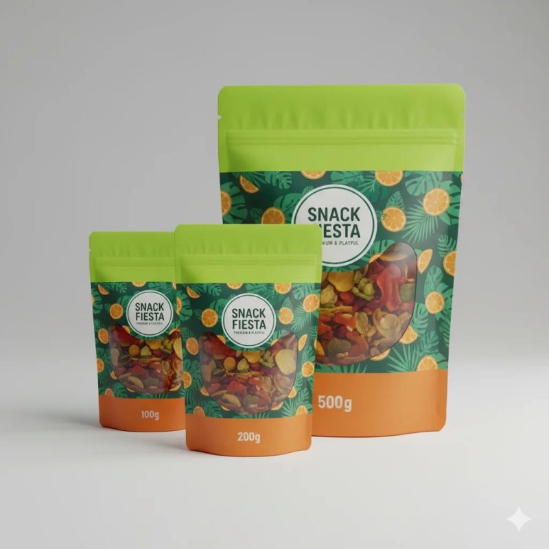 Custom Printed Moisture Proof Stand up Pouch with Resealable Zipper for Potato Chip and Snack Food Packaging - main image 6