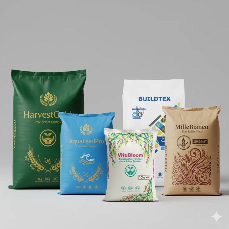 1kg 5kg 10kg Heavy-Duty Moisture-Proof Side Gusset Bag for Lawn Fertilizer, Animal Feed, and Seed Packaging - main image 7