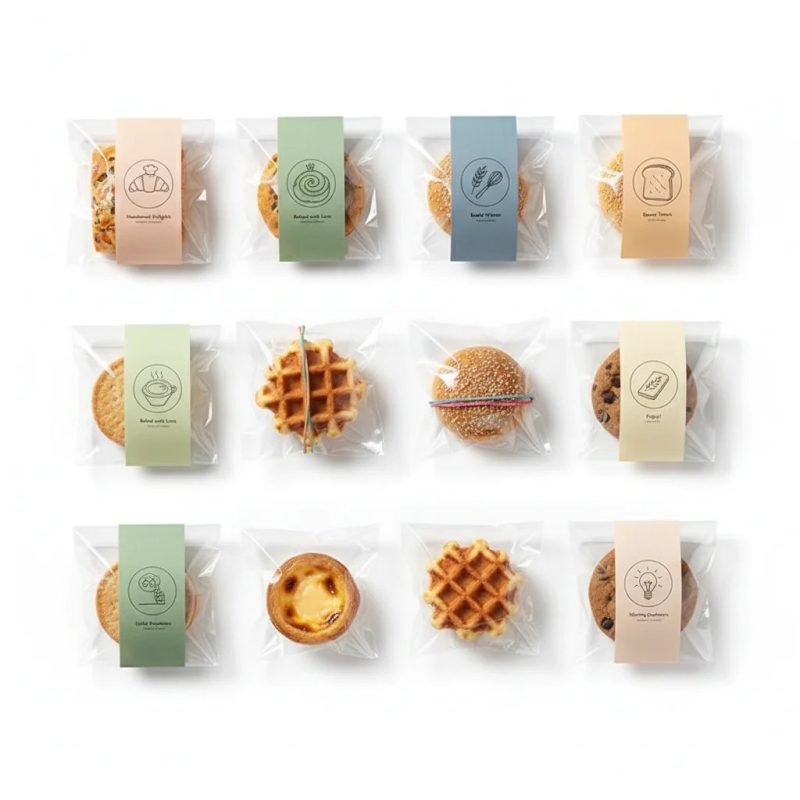 Custom Size Crystal Clear OPP Self-Adhesive Bag for Cookies, Pastry, and Snack Packaging - main image 5