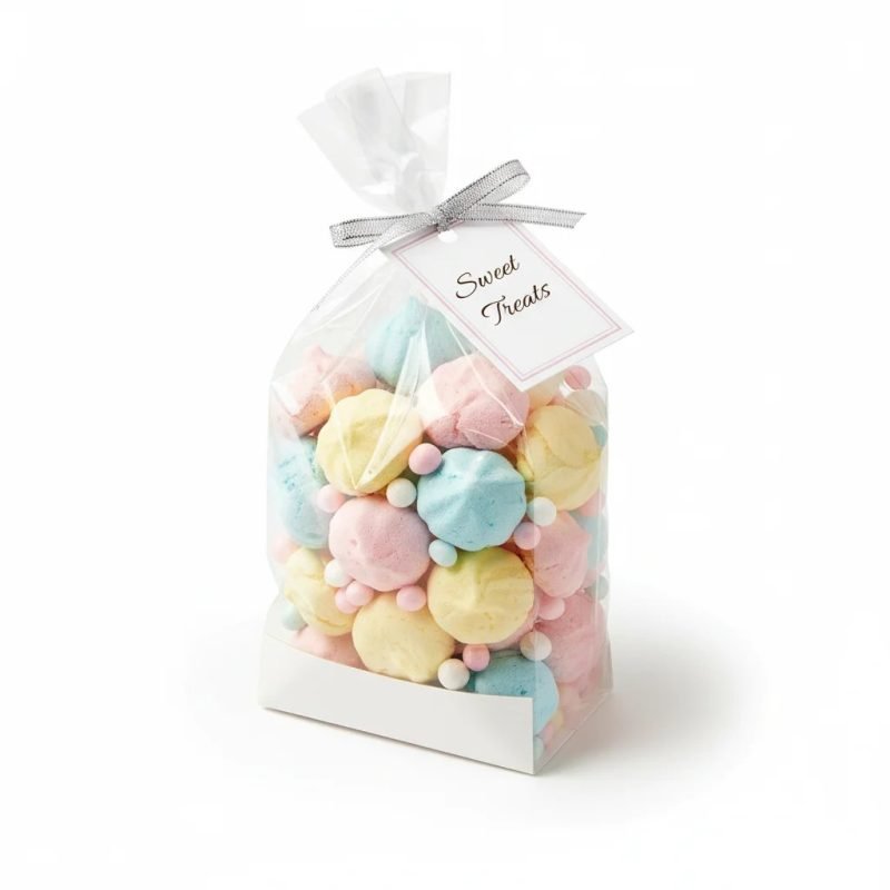 Custom Printed Crystal Clear BOPP Square Bottom Gusset Bag Food Grade Packaging for Baby Food Candy Bakery for Storage - main image 2