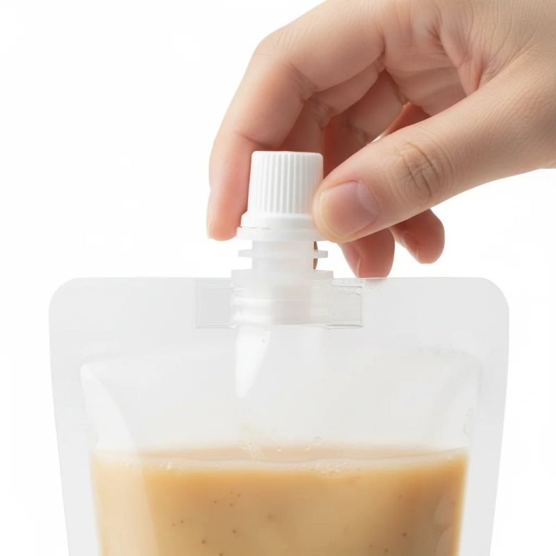 Custom Printed Microwaveable Stand Spout Pouch Heat Sealed Food Grade PE for Ready Heat Soup Sauce Liquid Juice Packaging - main image 5