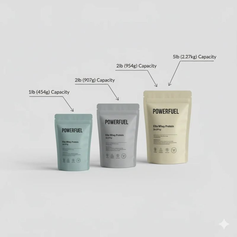 Custom Printed Matte Finish High-Barrie Stand up Pouch Zipper Closure Plastic Bag for Whey Protein Powder Supplement Packaging - main image 5