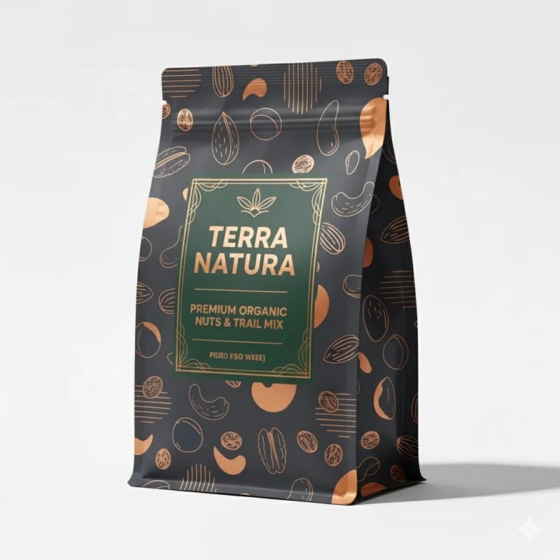 Custom Printed High-BARRIER Light-Proof Flat Bottom Pouch with Zipper for Premium Nuts and Trail Mix Packaging - main image 8