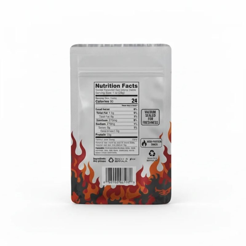 Custom Printed High-Barrie Aluminum Foil Three-Side Seal Vacuum Packaging Plastic Bags for Beef Jerky and Meat Snack - main image 2