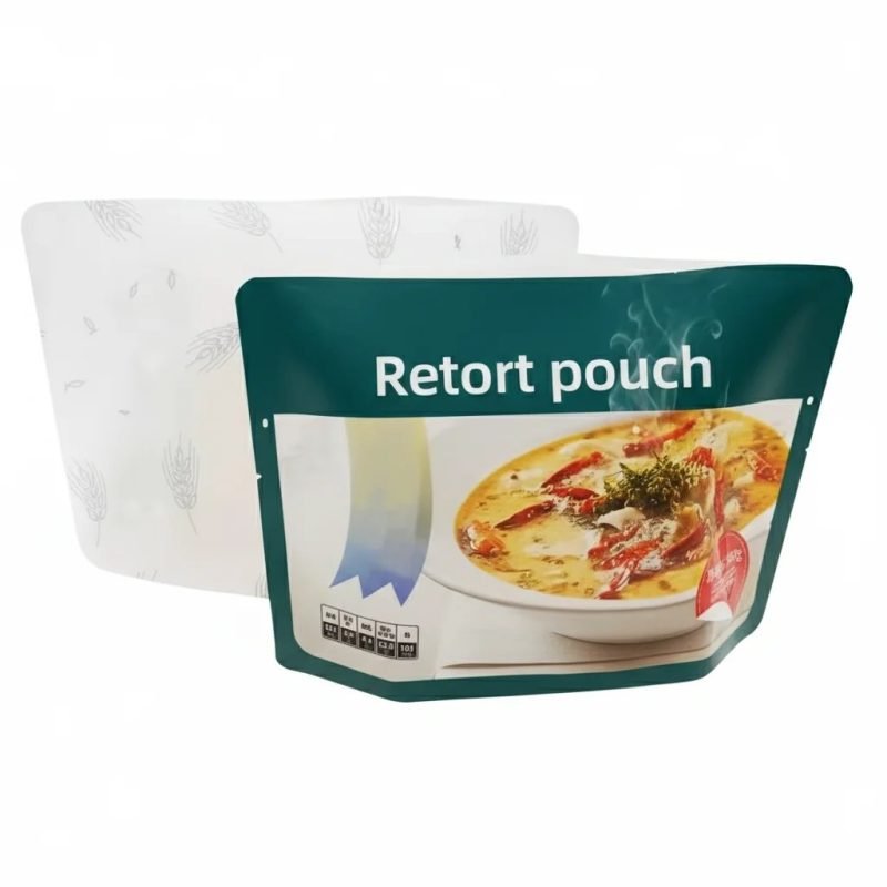 Custom Printed High Temperature 121c RCPP Nylon Aluminum Retort Pouch for Ready to Eat Meal and Soup Packaging - main image 2