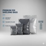 Custom Printed ESD Shielding Cleanroom Bag with Ziplock for Moisture Barrier Electronic and Mobile Phone Packaging - main image 7